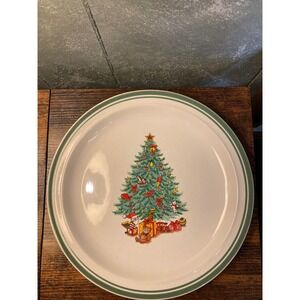 Anchor Dinnerware Holiday Magic Christmas Tree Dinner Plate Stoneware Japan